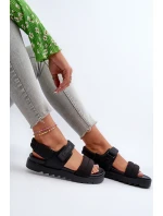 Dámské sandály na platformě Big Star model 21660791 černé - Big Star Shoes Dámské sandály na platformě Big Star model 21660791 černé - Big Star Shoes