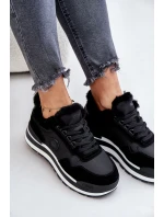 Dámské Zateplené Tenisky Na Platformě Big Star OO274A216 Černé Dámské Zateplené Tenisky Na Platformě Big Star OO274A216 Černé