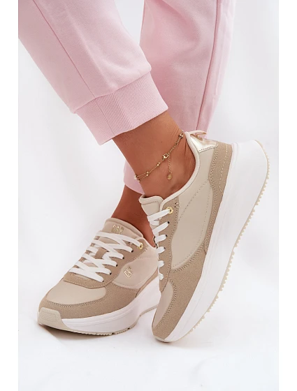Dámské tenisky na platformě Béžové model 22074762 - GAP Dámské tenisky na platformě Béžové model 22074762 - GAP