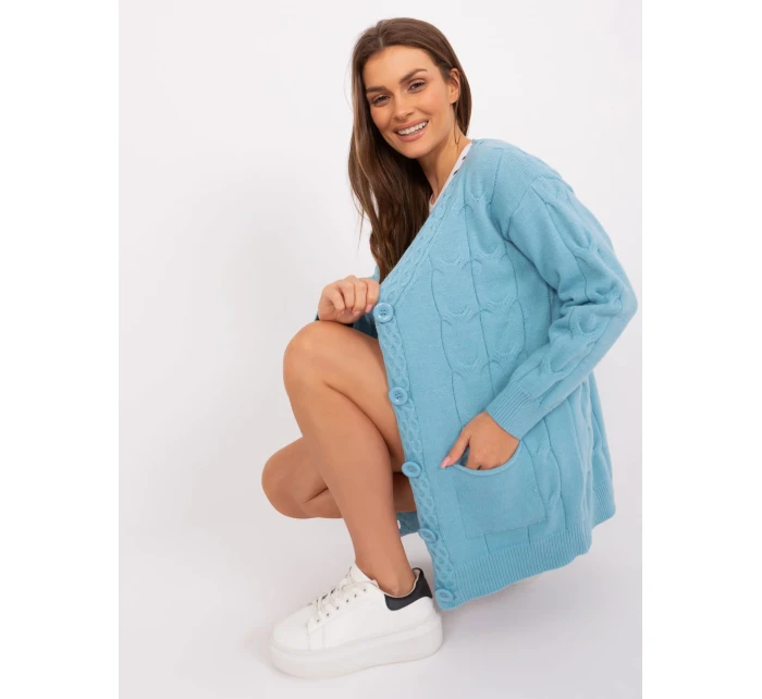 Sweter AT SW model 18884808 jasny niebieski - FPrice