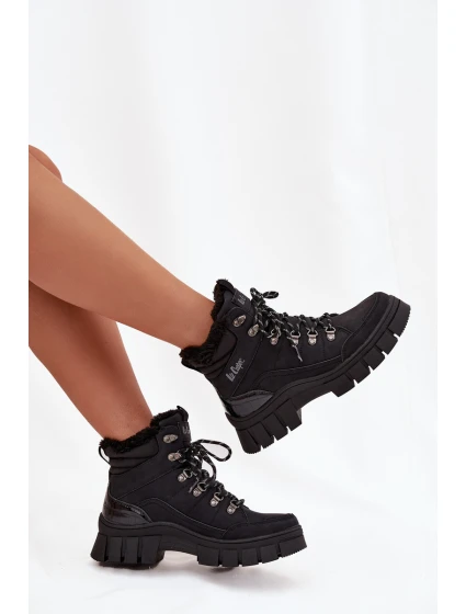 Dámské zateplené trapery Lee Cooper – černé Dámské zateplené trapery Lee Cooper – černé