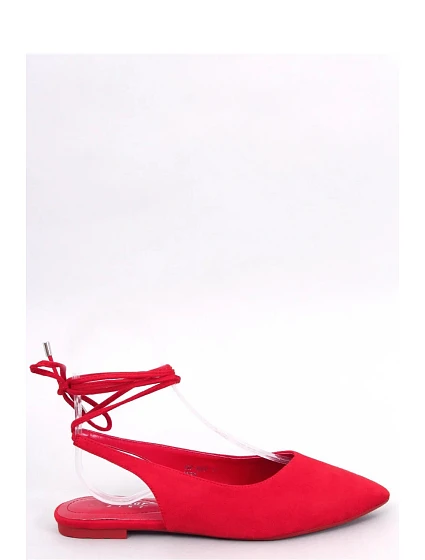 Dámské balerínky model 20091033 Červená - SEASTAR