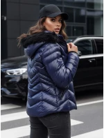 Dámská zimní bunda s kapucí CRUNKIES navy blue FashionStreet TY4491