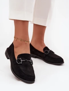 Dámské s ozdobným detailem semiš černé model 21714972 - Boto