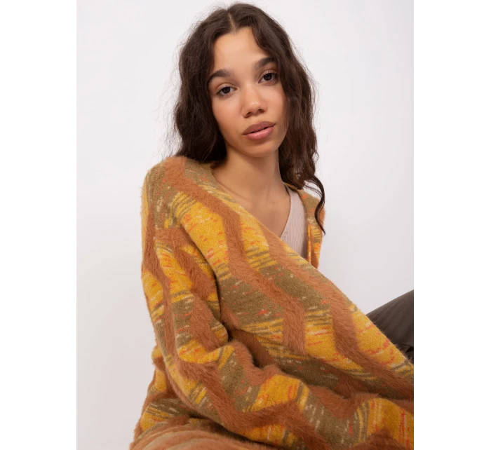 Sweter AT SW model 19018641 ciemny żółty - FPrice