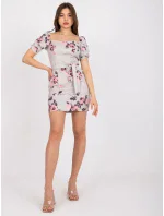 Dámské šaty-LK-SK-508641.29-béžová Dámské šaty-LK-SK-508641.29-béžová