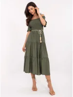 Sukienka MI SK model 21190978 khaki - FPrice Sukienka MI SK model 21190978 khaki - FPrice