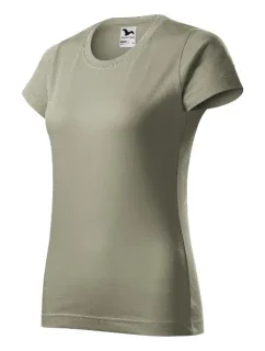 Basic tričko dámské světlá khaki