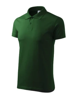 Single J. polokošile pánská lahvově zelená