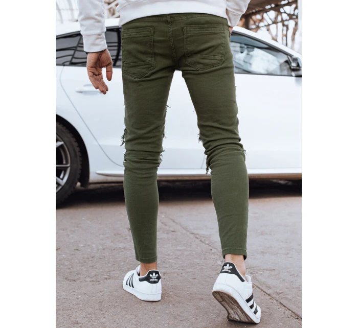 Pánské zelené džínové kalhoty model 21976800 - Dstreet Pánské zelené džínové kalhoty model 21976800 - Dstreet