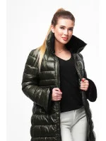 DAMSKA PIKOWANA KURTKA ZIMOWA KHAKI model 21242322 - Ann Gissy