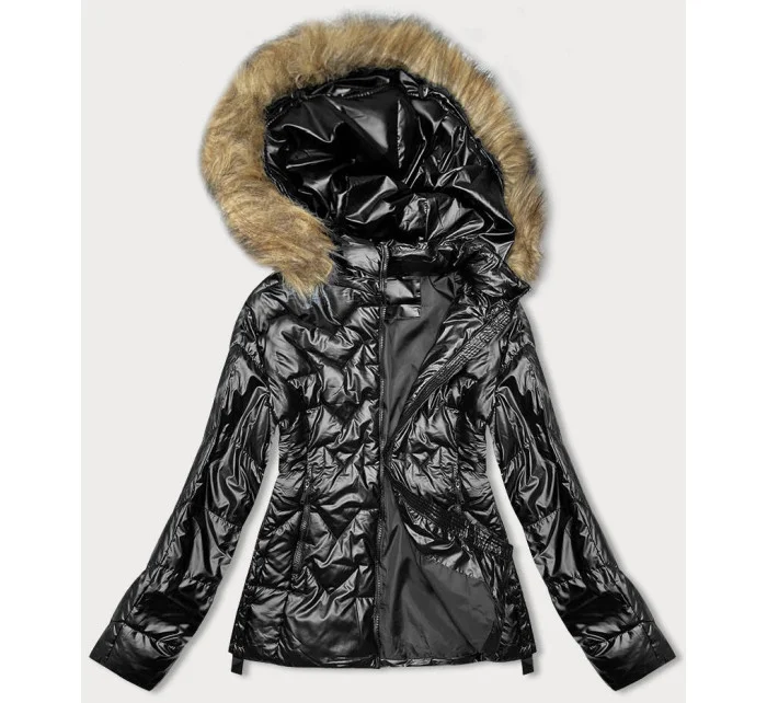 Černá dámská zimní bunda model 21246237 - J.STYLE Černá dámská zimní bunda model 21246237 - J.STYLE