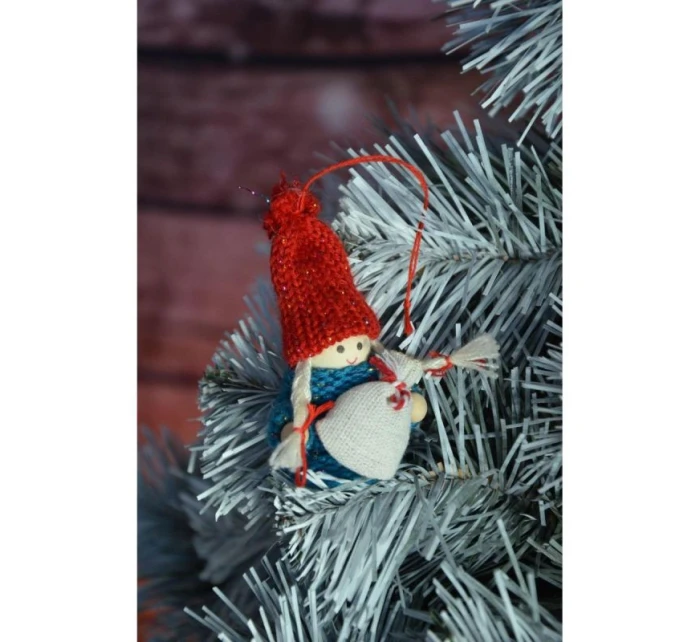 DEKORATIVNÍ PANENKA S TAŠKOU MODRÁ DÍVKA 7,5 CM DEKORATIVNÍ PANENKA S TAŠKOU MODRÁ DÍVKA 7,5 CM