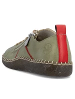 Dámské pohodlné zelené polobotky Rieker N2401-54