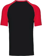 Kariban K 330 Baseballové tričko 20.K330 black/red