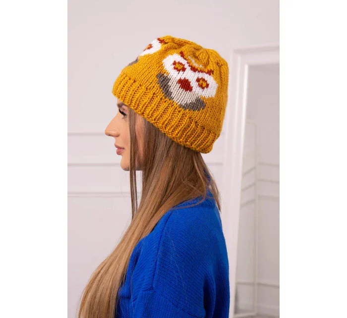 Dámská čepice Ofelia K349 mustard