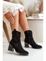 kotníčkové boty na podpatku z se na zip černé model 21667313 - Boto kotníčkové boty na podpatku z se na zip černé model 21667313 - Boto