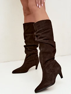 Kozačky na podpatku  model 231584 Step in style