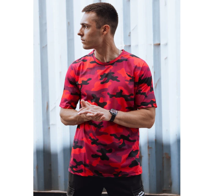 FashionStreet červené moro pánské tričko RX5591