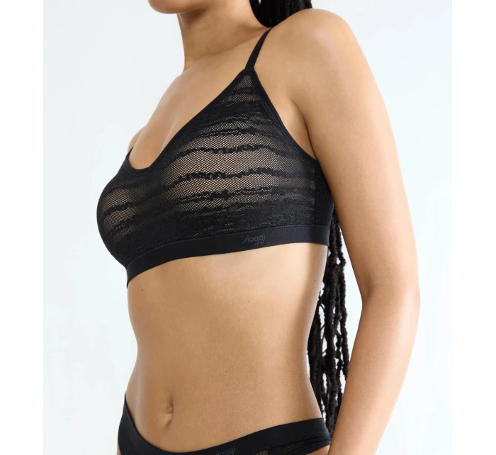 sloggi FREE Evolve PU Lace - BLACK - SLOGGI BLACK - SLOGGI