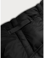 Černá dámská zimní bunda s kapucí (5M738-392)
