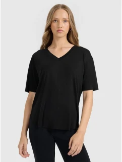 Dámské modalové tričko oversize 4F 4FRAW25TTSHF3283-21S