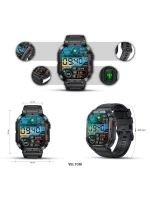 Černý silikonový řemínek model 21805561 - VELTORI