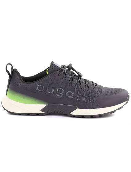 Pánské šedé sportovní polobotky model 22079037 - Bugatti Pánské šedé sportovní polobotky model 22079037 - Bugatti