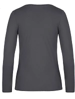 B&C #E190 LSL /women Dámské tričko z těžké bavlny s dl. rukávem 01.008T dark grey B&C #E190 LSL /women Dámské tričko z těžké bavlny s dl. rukávem 01.008T dark grey
