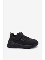 Dětské Lehké Sportovní Boty Na Platformě Černé model 21692401 - Boto