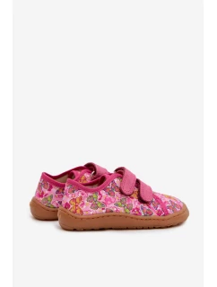 Dětské domácí boty Barefoot  Canvas Růžové model 22007296 - Froddo