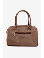 kabelka s zlatými sponami tmavě béžová model 22111546 - Flora&Co