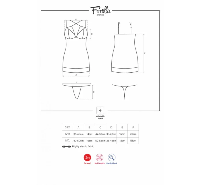 Košilka Frivolla chemise - Obsessive