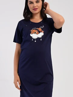 Dámská noční košile mateřská Méďa na obláčku