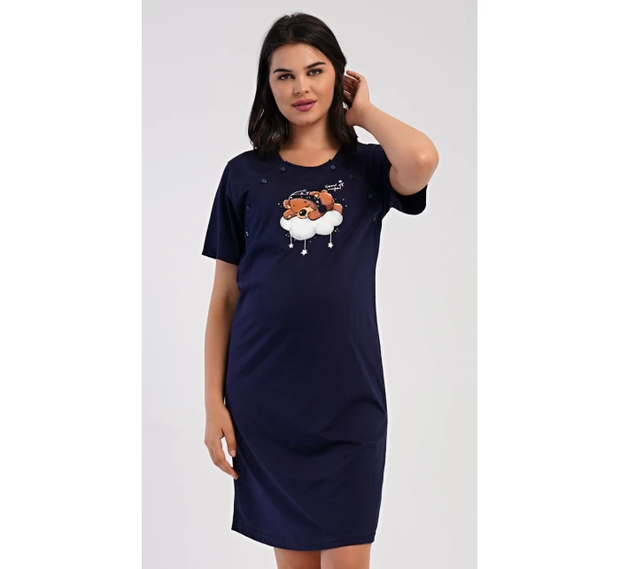 Dámská noční košile mateřská Méďa na obláčku