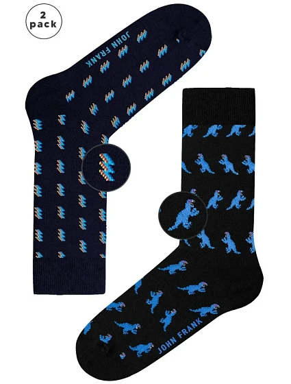 Pánské ponožky John Frank JF2LS21W53 2Pack