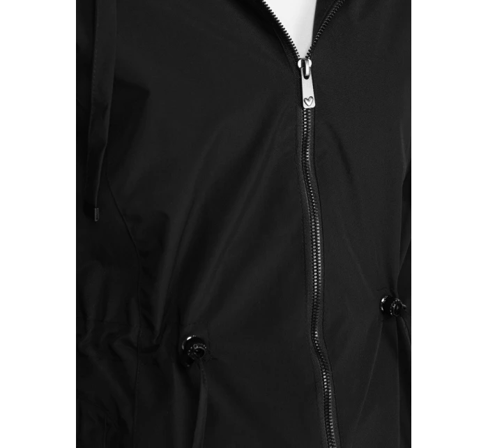 Dámská bunda parka s kapucí černá FashionStreet TY5569