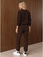 Komplet damski bluza i spodnie brązowy model 22546931 - FashionStreet Komplet damski bluza i spodnie brązowy model 22546931 - FashionStreet