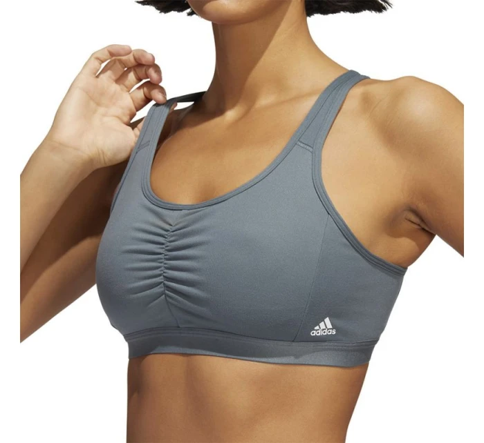 Dámská sportovní podprsenka šedá model 21341777 - ADIDAS Dámská sportovní podprsenka šedá model 21341777 - ADIDAS