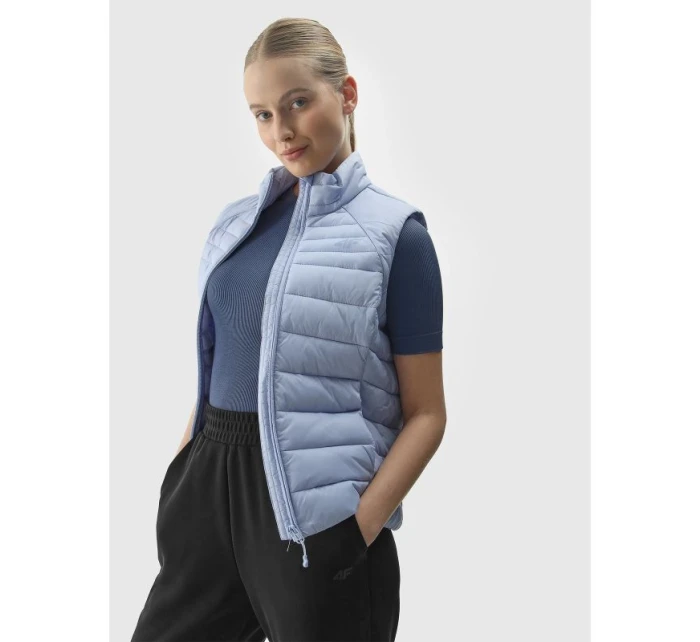 Dámská prošívaná péřová vesta s model 21431400 výplní - 4F