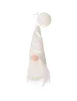 DEKORATIVNÍ PŘÍVĚSEK SANTA CLAUS 11CM BÍLÝ DEKORATIVNÍ PŘÍVĚSEK SANTA CLAUS 11CM BÍLÝ