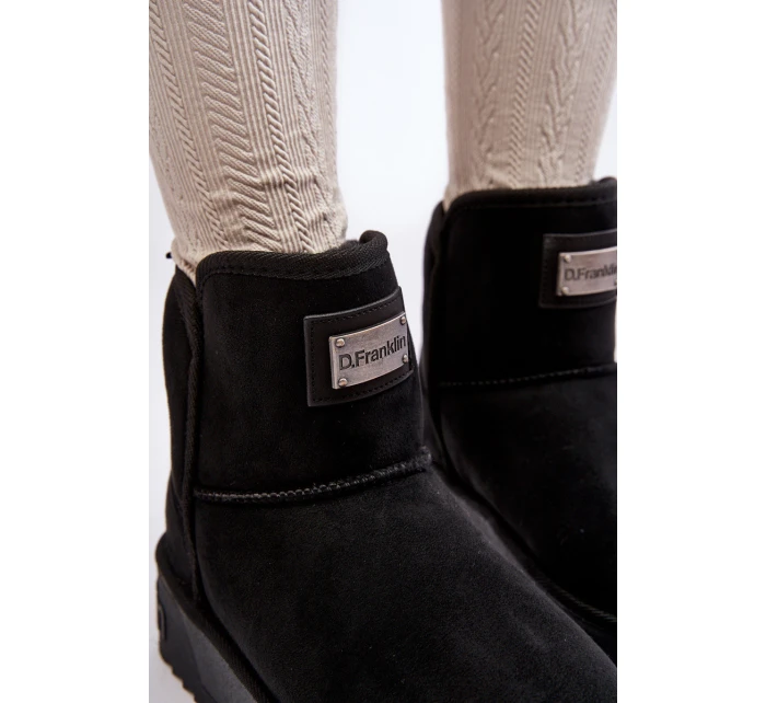 Vegan Voděodolné Sněžnice Na Platformě DFranklin DFSH371004 Černé