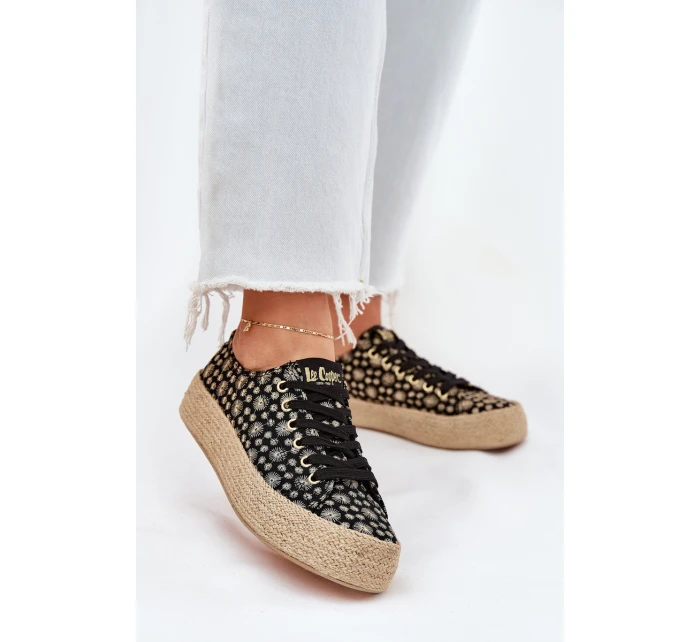Vzory tenisky dámské na platformě s pletením model 21694043 černé - Lee Cooper