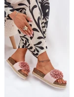 Dámské Sandály Na Platformě S Ozdobnými Růžové model 21704431 - Boto