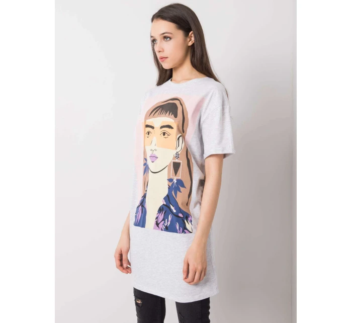 Tunika D12022O02382A světle šedá