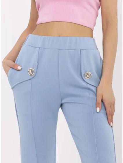 Kalhoty DHJ SP model 21034906 modré - FPrice Kalhoty DHJ SP model 21034906 modré - FPrice