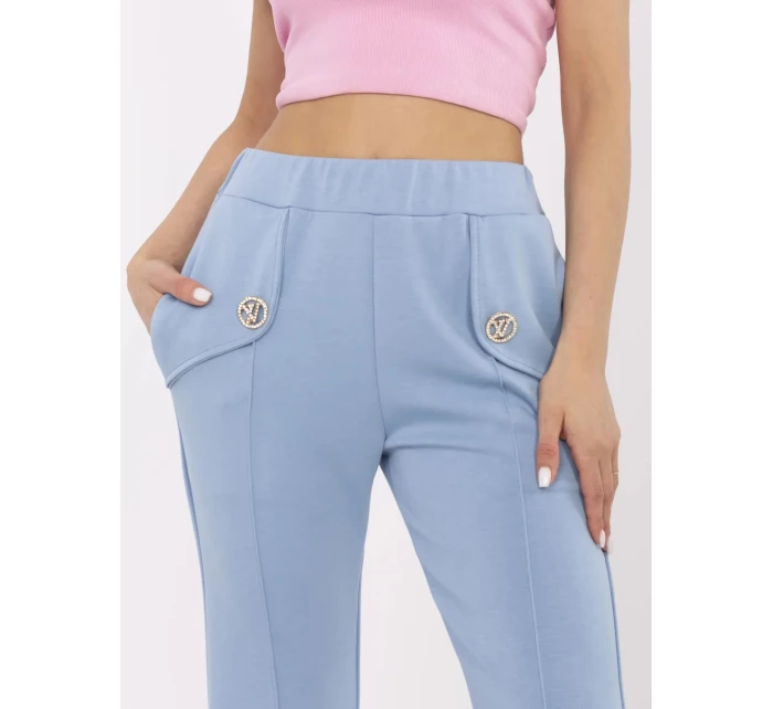 Kalhoty DHJ SP model 21034906 modré - FPrice Kalhoty DHJ SP model 21034906 modré - FPrice