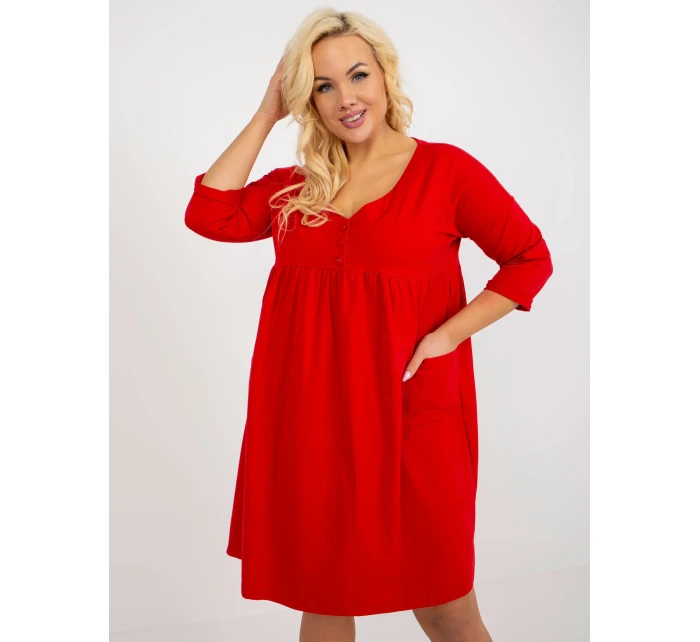 RV šaty SK model 18372297 červená - FPrice RV šaty SK model 18372297 červená - FPrice