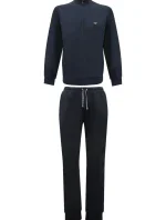 Pánské pyžamo 111795 CC570 00135 modrá - Emporio Armani