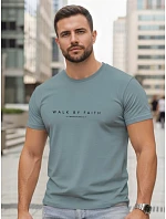 FashionStreet pánské bavlněné tričko petrol NX5123R FashionStreet pánské bavlněné tričko petrol NX5123R
